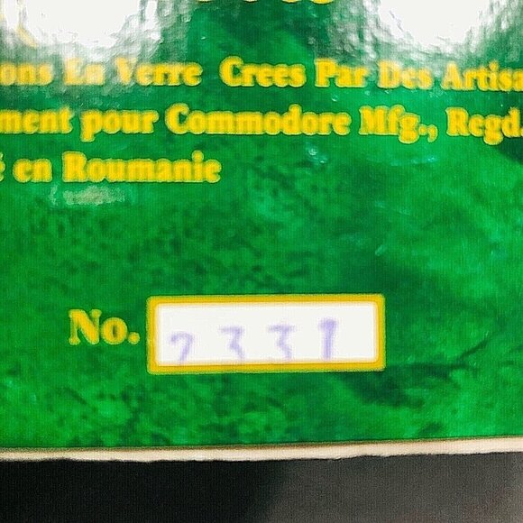 European Glass Christmas Ornaments Set of 5 Teardrop #7331 Commodore Hand Paint - Picture 5 of 6